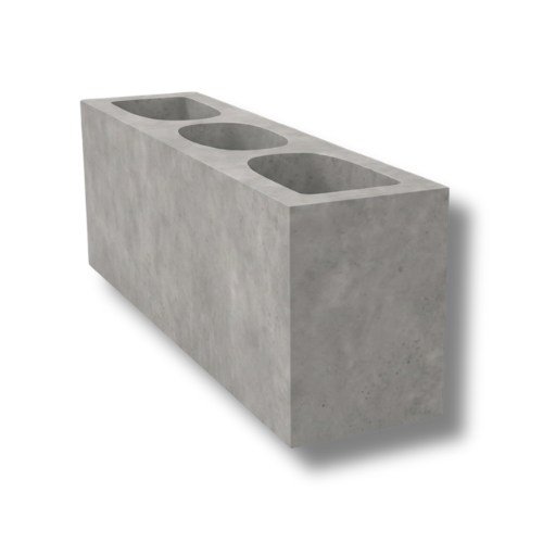 Bloco de amarração tipo T, 14 x 19 x 54 cm