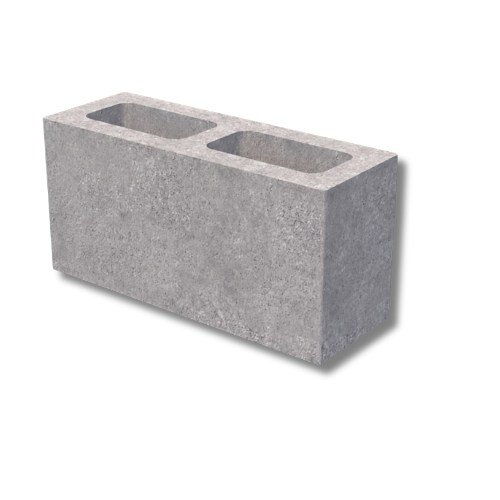 Bloco de concreto estrutural, largura 14 cm