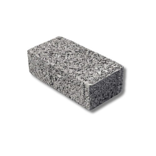 Paver drenante de 6 cm de altura, superfície porosa